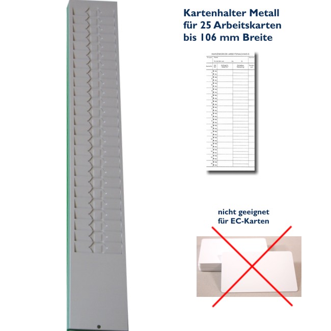 Kartenhalter 25er für Arbeitskarten